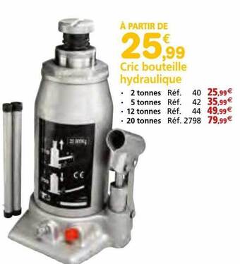 Provence Outillage Cric bouteille hydraulique offre