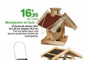 Provence Outillage Mangeoire en bois offre