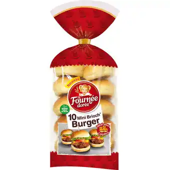 Auchan 10 mini brioch' burger la fournée dorée offre