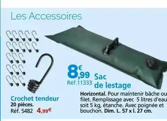 Provence Outillage Crochet tendeur, sac de lestage offre