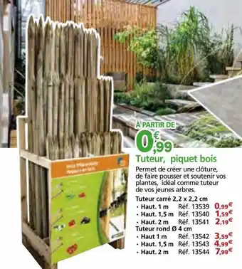 Provence Outillage Tuteur, piquet bois offre