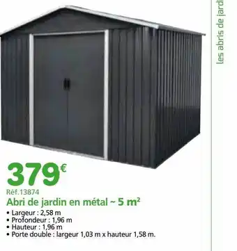 Provence Outillage Abri de jardin en métal - 5 m² offre