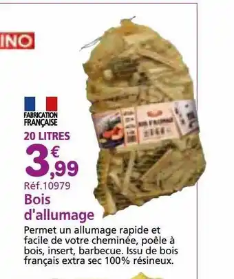 Provence Outillage Bois d'allumage offre