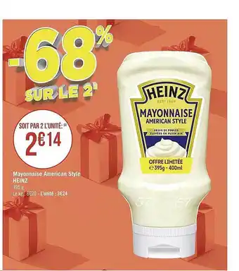 Casino Supermarchés Mayonnaise american style heinz offre