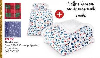 Gifi Plaid + sac offre