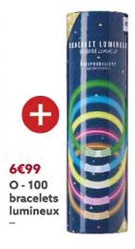 Gifi 100 bracelets lumineux offre