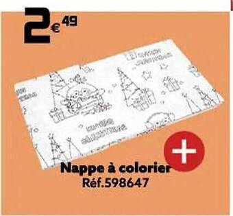Gifi Nappe à colorier offre