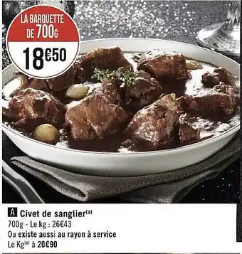Civet de sanglier