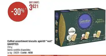 Géant Casino Coffret assortiment biscuits apéritif offre