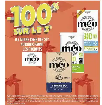 Géant Casino Les produits méo offre