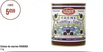 Géant Casino Crème de marron faugier offre