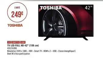 Géant Casino Tv led full hd 42 offre