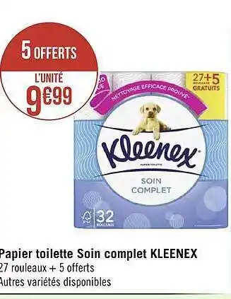 Géant Casino Papier toilette soin complet kleenex offre