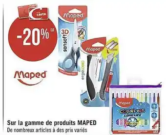 Géant Casino La gamme de produits maped offre