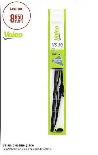 Géant Casino Balais d'essuie glace valeo offre