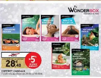 Intermarché Coffret cadeaux wonderbox offre