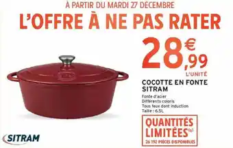 Cocotte en fonte sitram