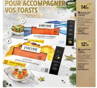 Intermarché Express Saumon fumé sauvage sock labeyrie, saumon fumé écosse labeyrie offre
