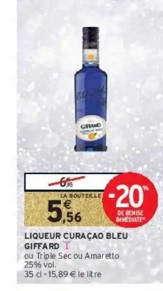 Liqueur curaçao bleu giffard