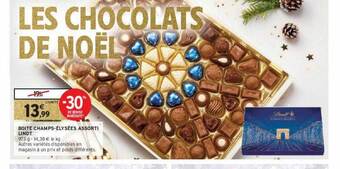 Intermarché Hyper Boîte champs-élysées assorti lindt offre