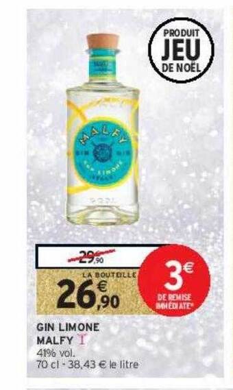 Intermarché Hyper Gin limone malfy offre