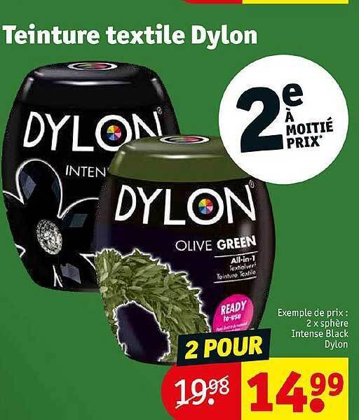 Promo Teinture textile dylon chez Kruidvat