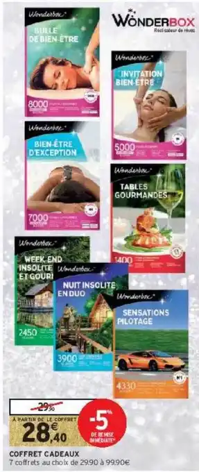 Intermarché Hyper Coffret cadeaux wonderbox offre