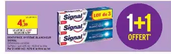 Intermarché Hyper Dentifrice système blancheur signal offre