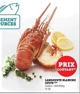 Super U Langouste blanche cuite offre