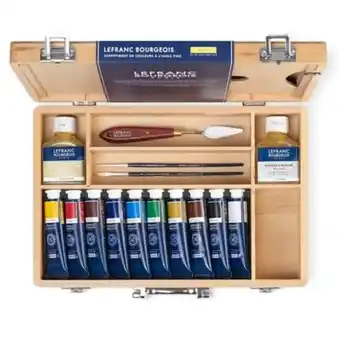 Coffret de peinture Ă l'huile fine lefranc & bourgeois 10 x 40 ml