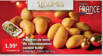 Colruyt Pommes de terre de consommation variété ratte offre