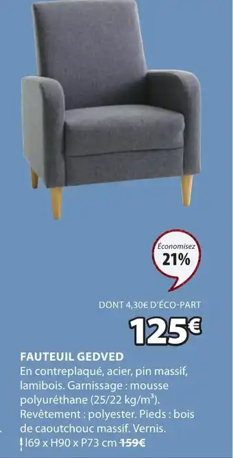 JYSK Fauteuil Gedved offre