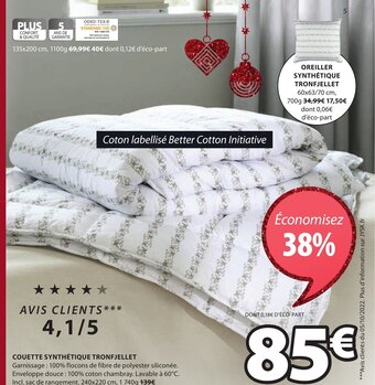 JYSK Couette Synthétique Tronfjellet offre