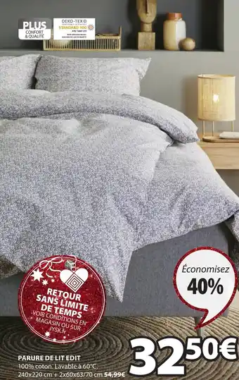 JYSK Parure de Lit Edit offre