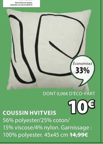 JYSK Coussin Hvitveis offre