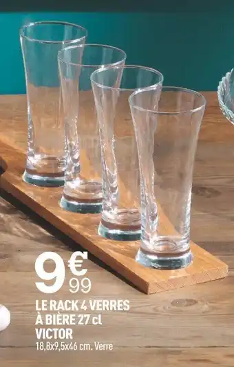 Le Rack 4 verres a Biere 27cl Victor