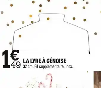 La Lyre à génoise