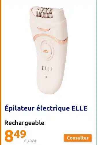 Action Epilateur Electrique Elle offre