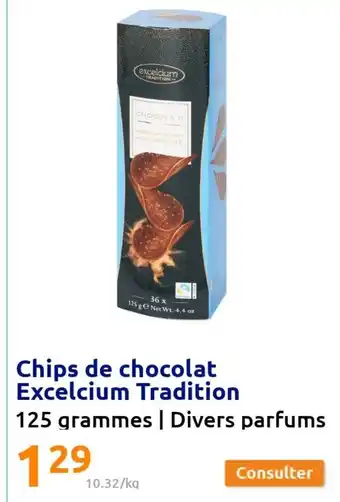 Action Chips de Chocolat Excelcium Tradition offre