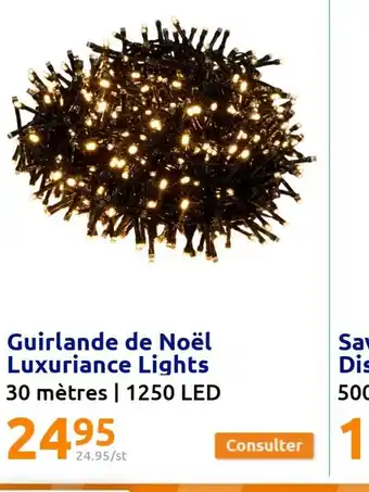 Action Guirlande de Noel Luxuriance Lights offre
