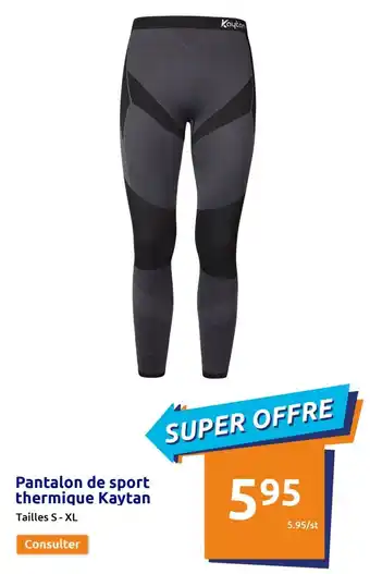 Action Pantalon de Sport Thermique Kaytan offre