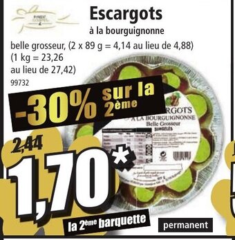 Norma Escargots offre