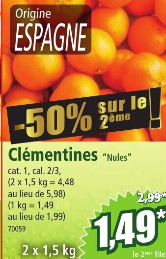 Norma Clementines offre