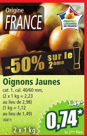Norma Oignons Jaunes offre