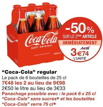 Monoprix Coca-cola coca-cola regular offre