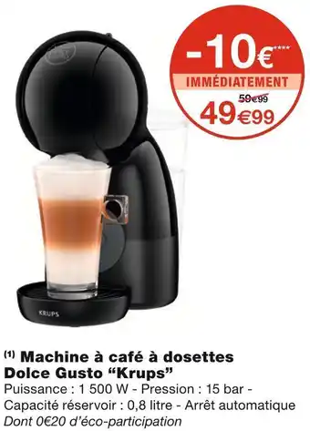 Krups machine à café à dosettes dolce gusto