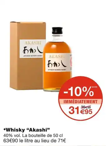 Monoprix Akashi whisky offre