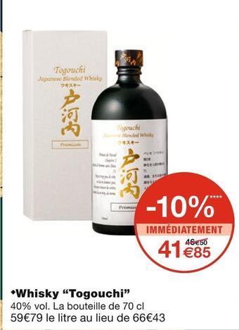 Monoprix Togouchi whisky offre