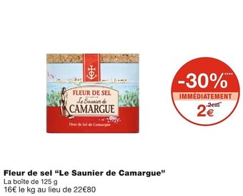 Monoprix Le saunier de camargue fleur de sel offre