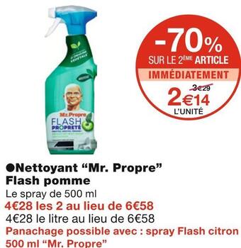 Monoprix Mr. propre nettoyant flash pomme offre